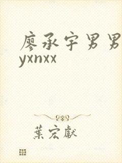 廖承宇男男gayxnxx