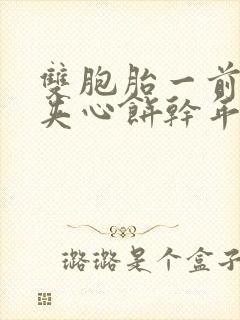 双胞胎一前一后夹心饼干年下