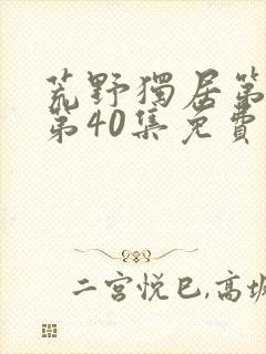 荒野独居第3季第40集免费观看