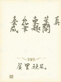 秦允东叶真章高成笔趣阁封面