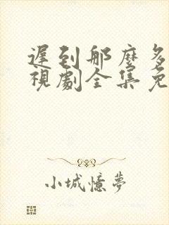 迟到那么多年电视剧全集免费观看高清