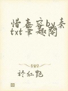 惜春容by秦染txt笔趣阁封面