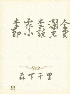 李霖李澜全部章节小说免费阅读笔趣阁