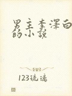 男主李泽白心颖的小说