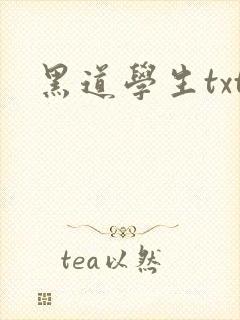黑道学生txt