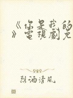 《你是我的荣耀》电视剧免费观看