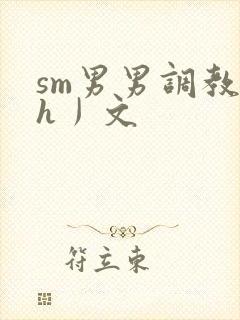 sm男男调教〈h丿文