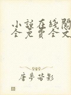 小说在线阅读大全免费全文