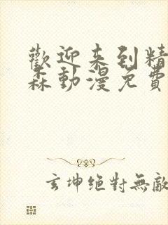 欢迎来到精灵之森动漫免费观看