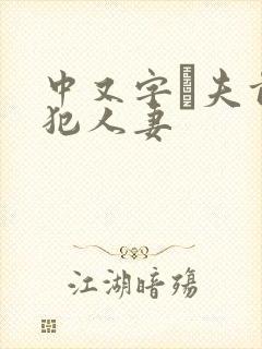 中又字菷夫前侵犯人妻封面