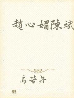 赵心媚陈斌封面