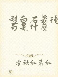 赵白石最后的结局是什么