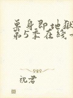 单身即地狱综艺第5季在线看