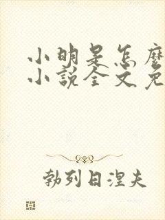 小明是怎么死的小说全文免费阅读