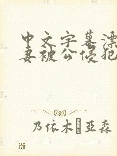 中文字幕漂亮人妻被公侵犯封面