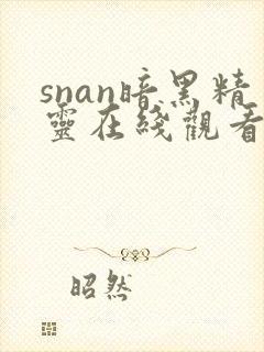 snan暗黑精灵在线观看免费