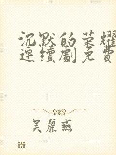 沉默的荣耀电视连续剧免费观看全集