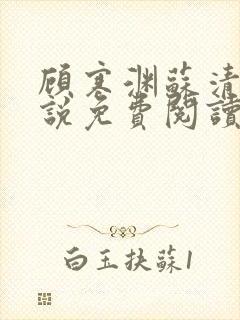 顾寒渊苏清婉小说免费阅读最新章节