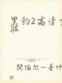 黑豹2高清完整版