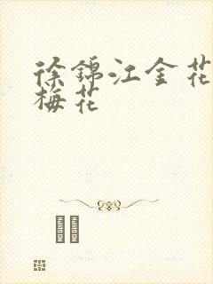 徐锦江金花瓶楷梅花封面