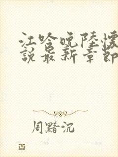 江吟晚陆怀璟小说最新章节更新时间