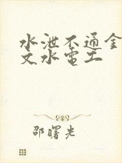 水泄不通金银原文水电工