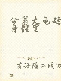 公翁大龟廷进我身体里封面