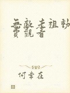 无敌老祖动漫免费观看