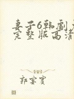 妻子6韩剧免费完整版高清版