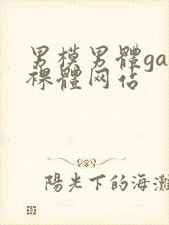 男模男体gay裸体网站