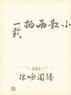 一拍两散小说下载