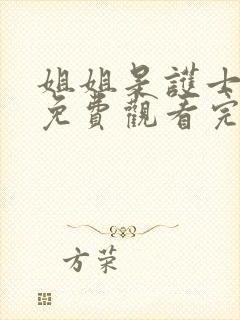 姐姐是护士高清免费观看完整版