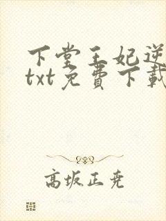 下堂王妃逆袭记txt免费下载