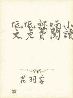 低低轻喃小说全文免费阅读笔趣阁