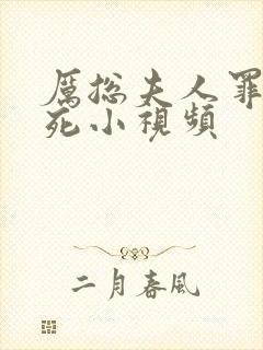 厉总夫人罪不至死小视频