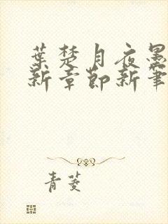 叶楚月夜墨寒最新章节新笔趣阁