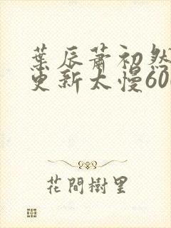 叶辰萧初然刚刚更新太慢600集