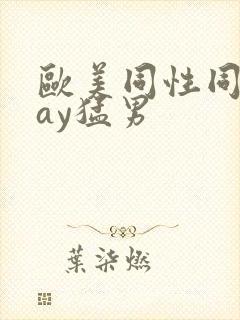 欧美同性同志gay猛男