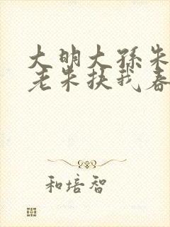 大明大孙朱雄英老朱扶我春庭雪笔趣阁