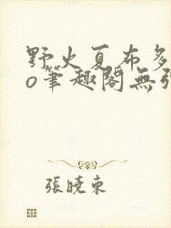 野火夏布多昂po笔趣阁无弹窗封面