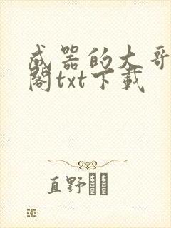 成器的大哥笔趣阁txt下载