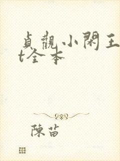 贞观小闲王txt全本