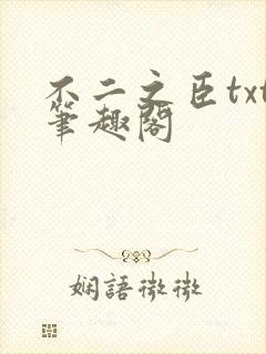 不二之臣txt笔趣阁