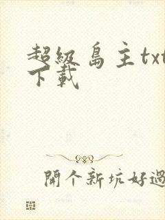 超级岛主txt下载