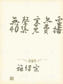 无声寒冬电视剧40集免费播放在线观看