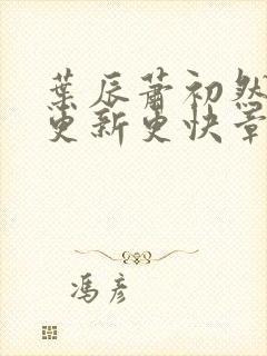 叶辰萧初然刚刚更新更快章节