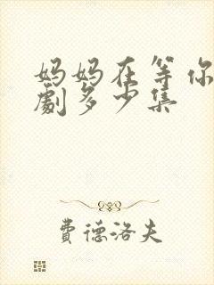 妈妈在等你电视剧多少集