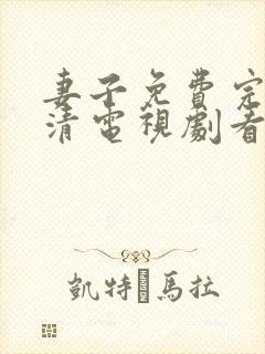 妻子免费完整高清电视剧看5封面