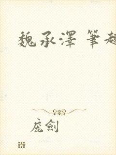 魏承泽 笔趣阁封面