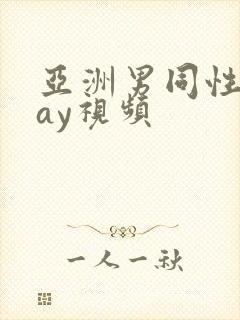 亚洲男同性恋gay视频封面